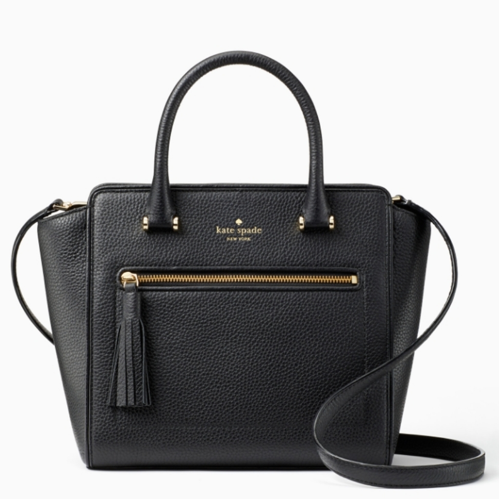 Nwt Kate Spade Black Leather Satchel